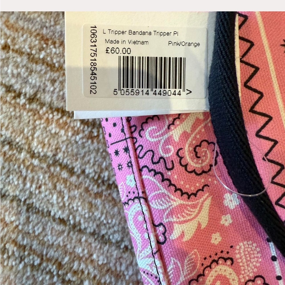 Cath Kidston Pink and Orange Paisley Tote - Picture 4 of 4